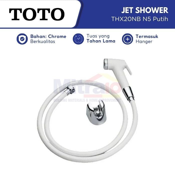 Toto Jet Shower Kloset THX20NB N5 1.2 m Putih visual 2