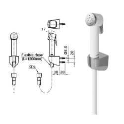 Toto Jet Shower THX20SEV1W Putih visual 2
