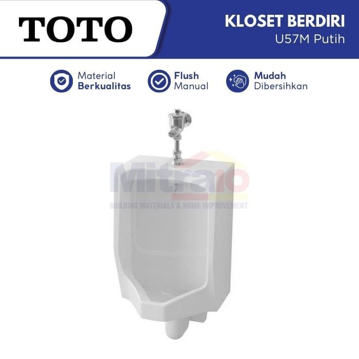 Toto Kloset Berdiri U57M Putih visual 2