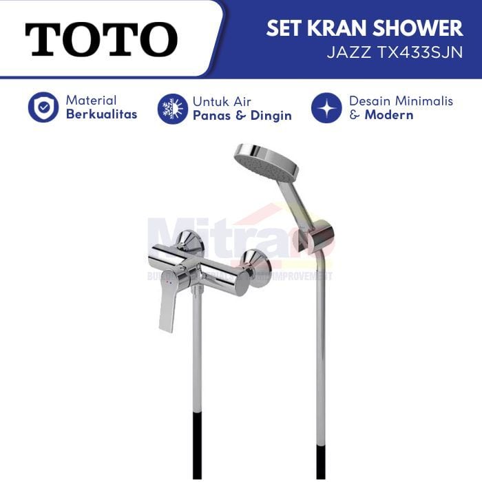 Toto Kran Shower Tunggal Jazz TX433SJN (Set) visual 2