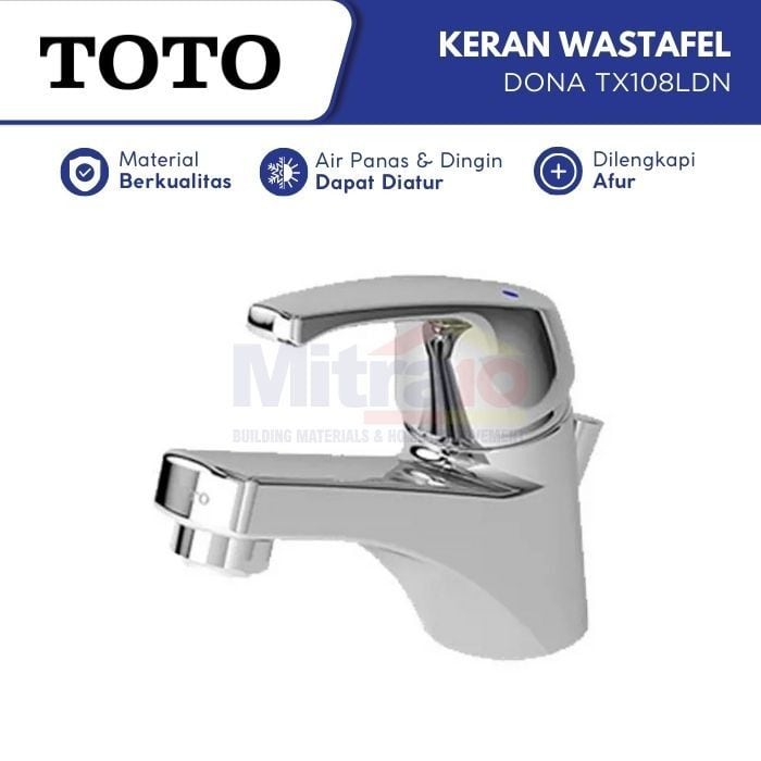 Toto Kran Wastafel Stainless Dona TX108LDN visual 2