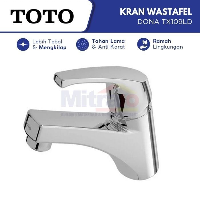 Toto Kran Wastafel Stainless Dona TX109LD visual 2