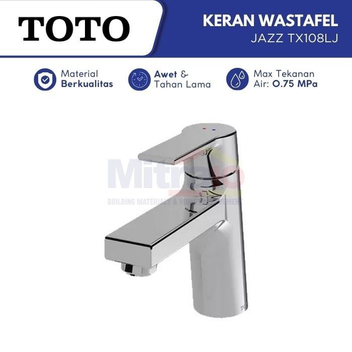 Toto Kran Wastafel Stainless Jazz TX108LJ visual 2