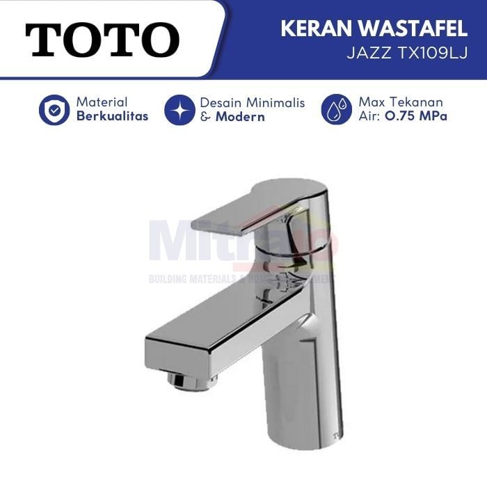 Toto Kran Wastafel Stainless Jazz TX109LJ visual 2
