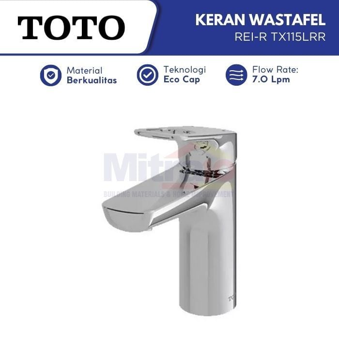 Toto Kran Wastafel Stainless Rei-R TX115LRR visual 2