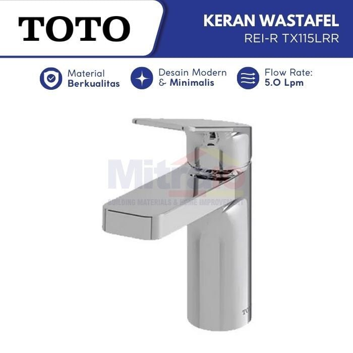Toto Kran Wastafel Stainless Rei-R TX115LRS visual 2
