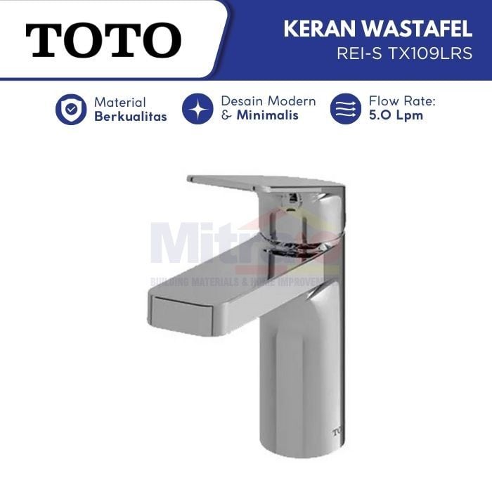 Toto Kran Wastafel Stainless Rei-S TX109LRS visual 2