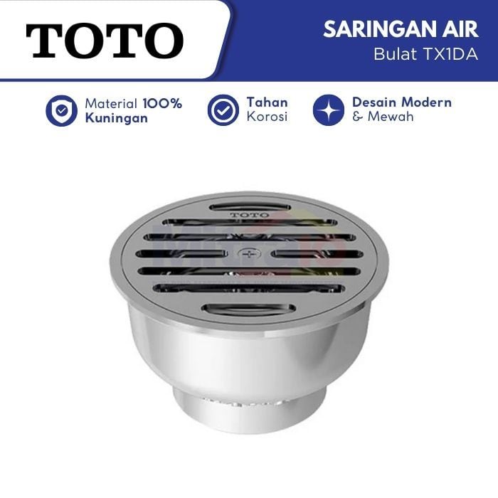Toto Saringan Air Kamar Mandi Bulat TX1DA visual 2