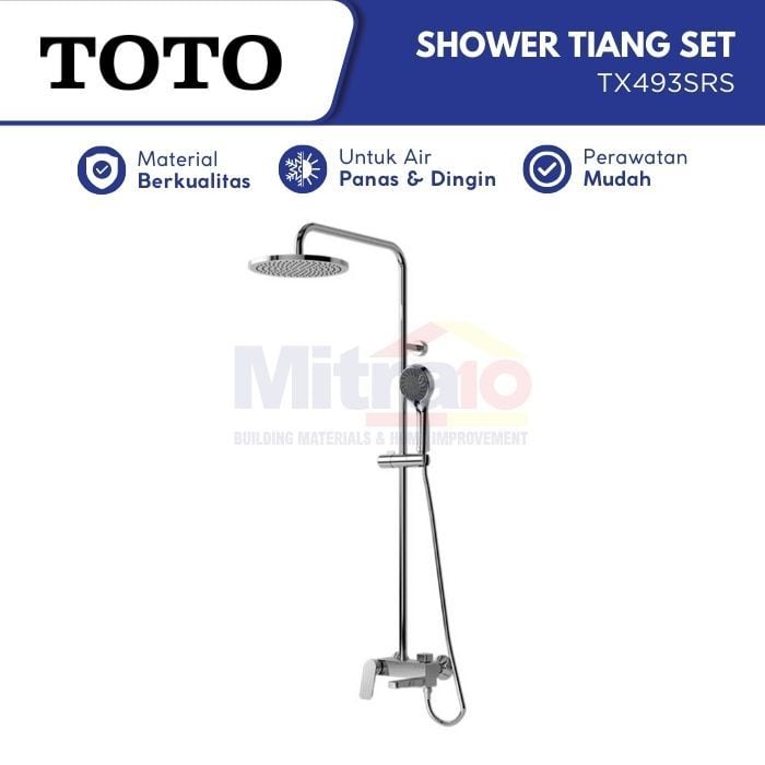 Toto Shower Tiang Kolom + Kran Shower TX493SRS visual 2