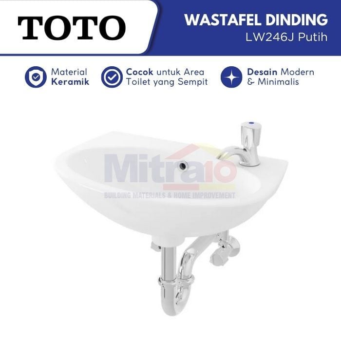 Toto Wastafel Dinding LW246J Putih visual 2