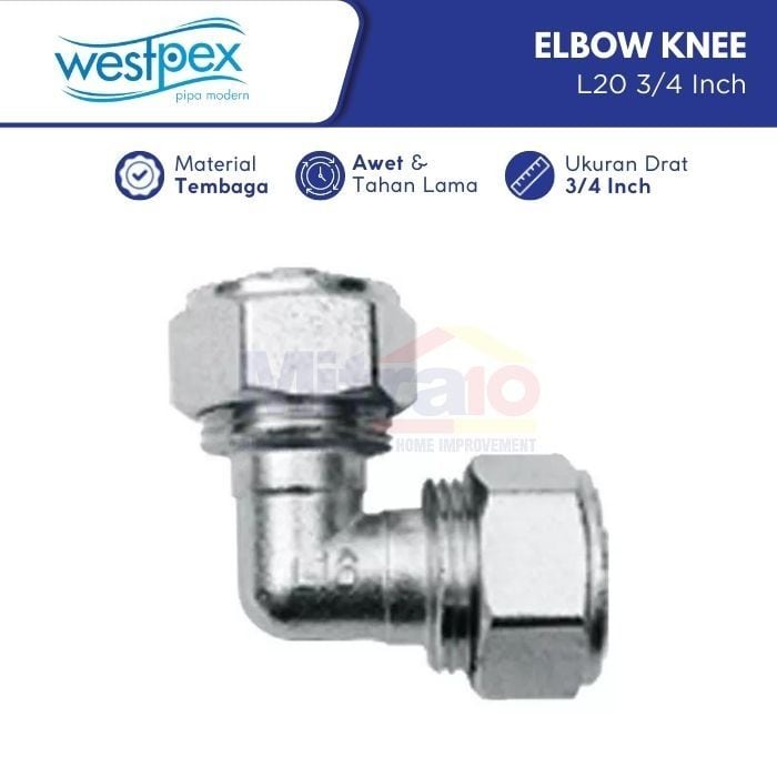 Westpex Elbow Knee Air Panas Dan Dingin L20 3/4 Inch visual 2