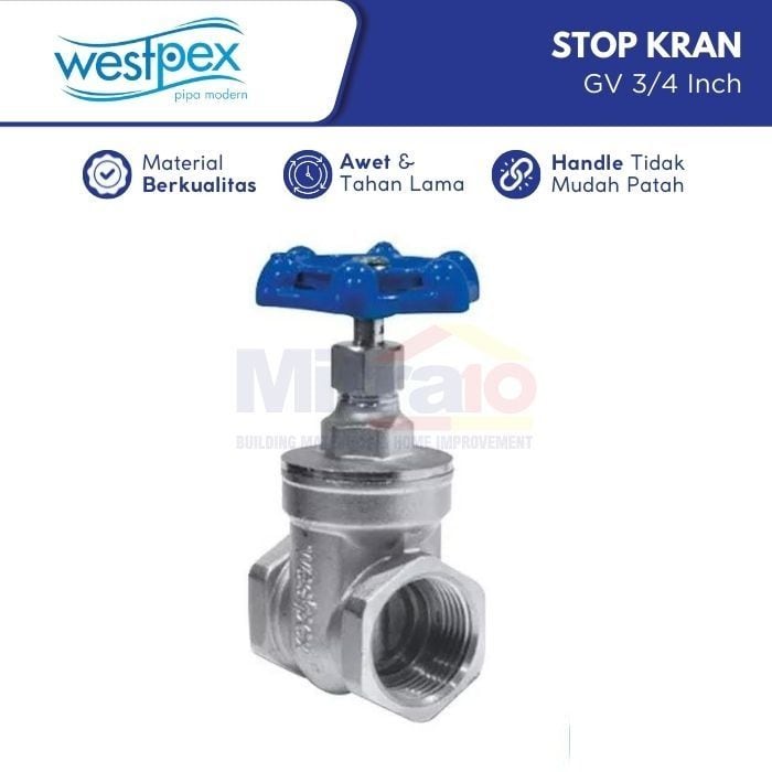 Westpex Stop Kran Air GV 3/4 Inch visual 2