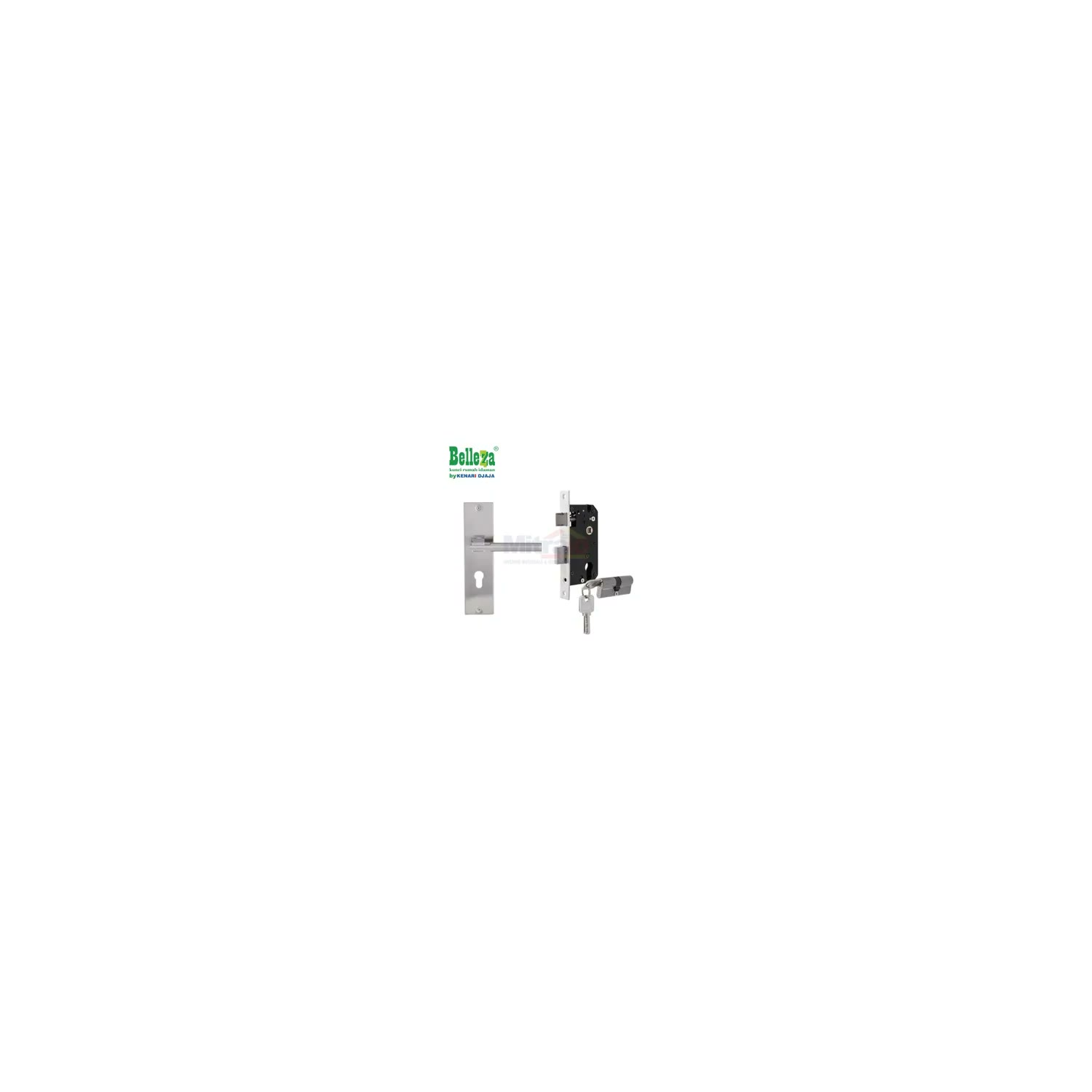 Belleza Handle Pintu HPS.128.004 Set Satin Nickel visual 2