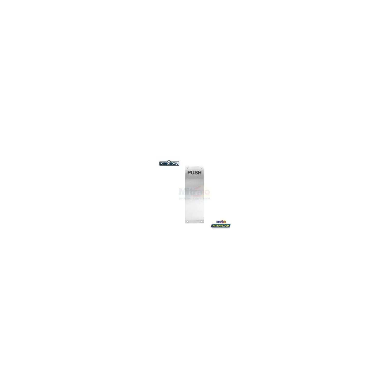 Dekkson Sign Plate SP 002A PUSH Satin Stainless Steel visual 2