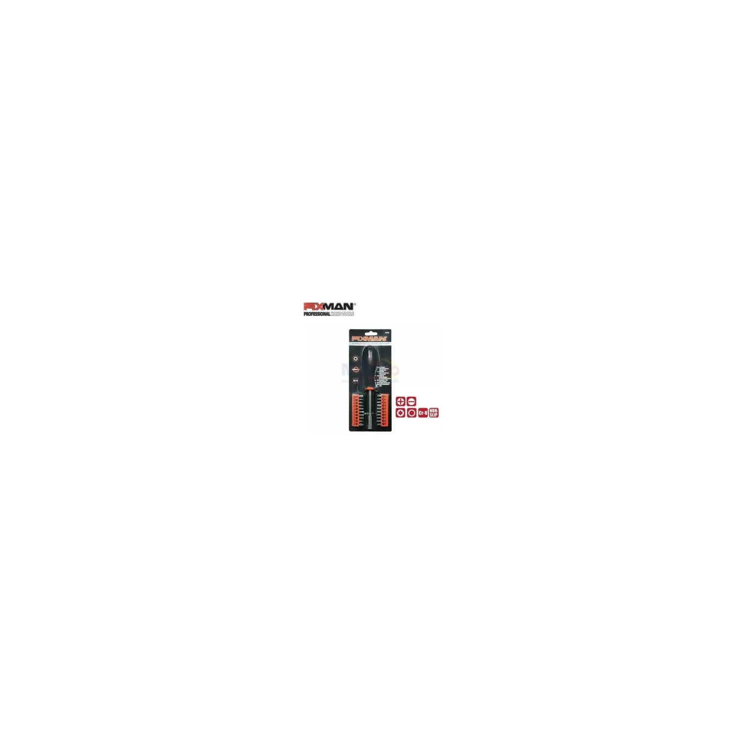 Fixman Omc-D1809 21-Pc Screwdriver & Bits Set Obeng visual 2