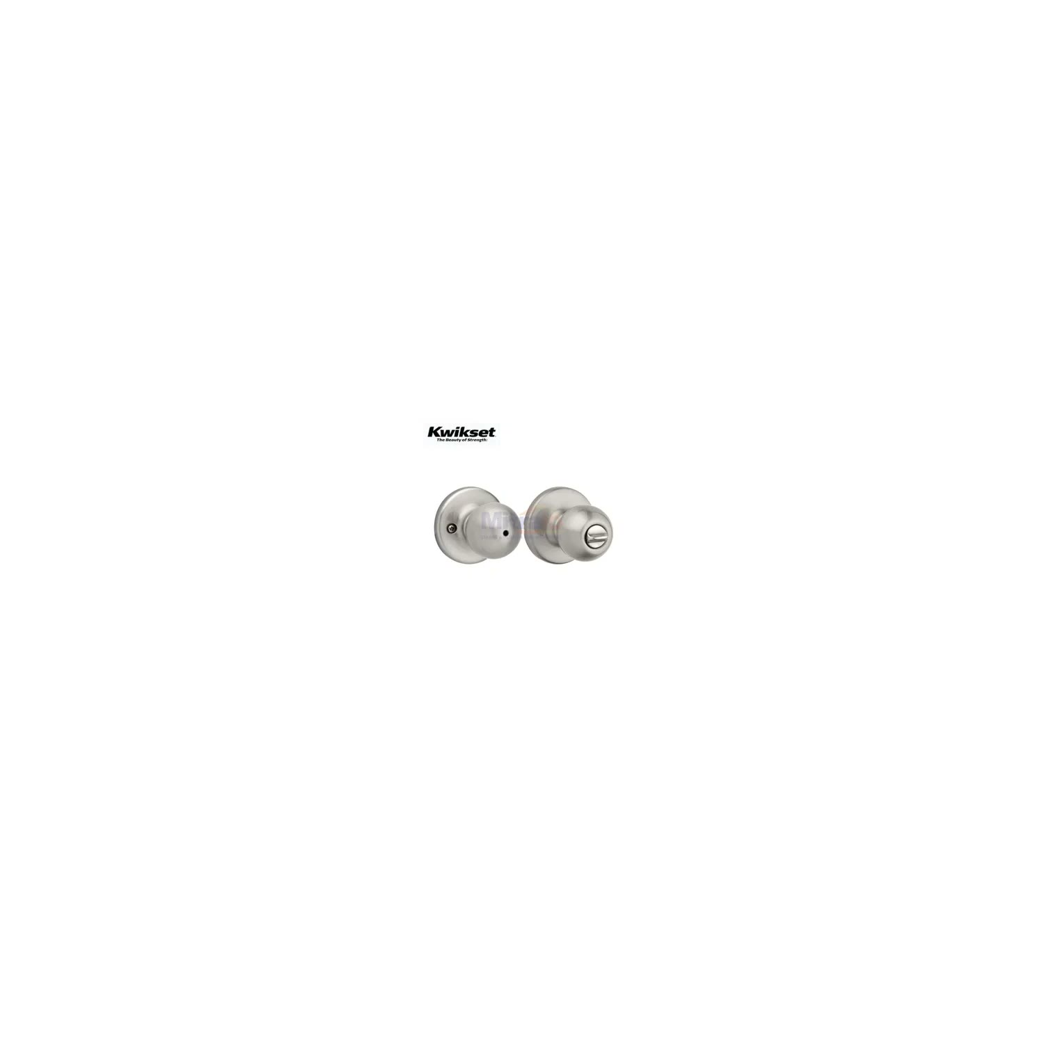 Kwikset Handle Bulat Pintu Kamar Mandi TUB.300P Hitam visual 2
