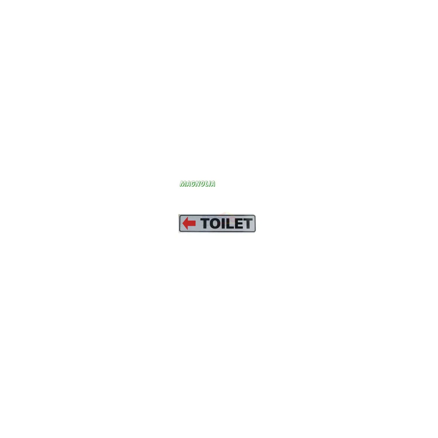 Magnolia Papan Tanda Type Lbl Toilet Kiri 9.7 × 29 cm Putih visual 2