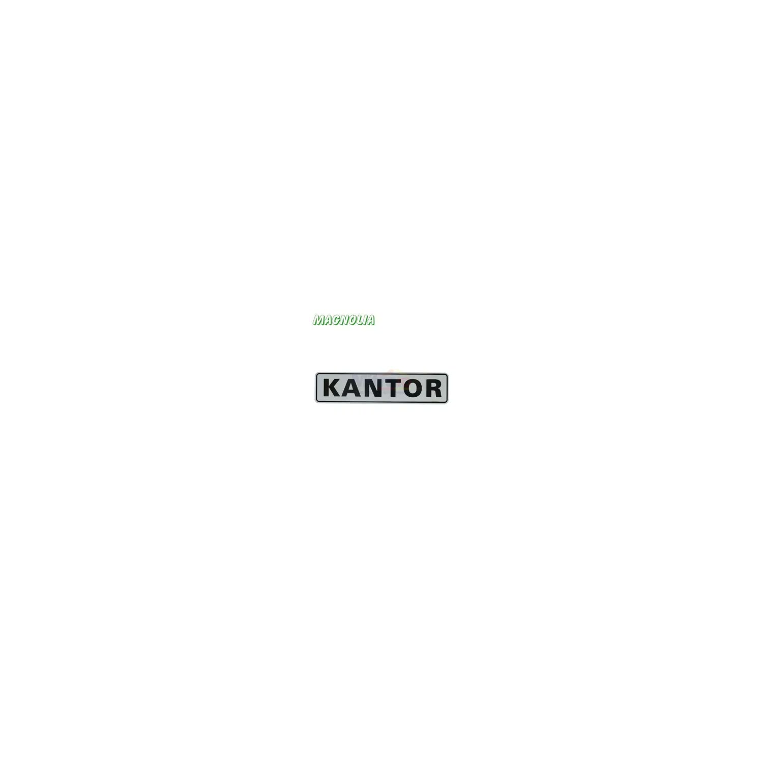 Magnolia Papan Tanda Type Lbs2 Kantor 4.6x19.4 cm Silver visual 2