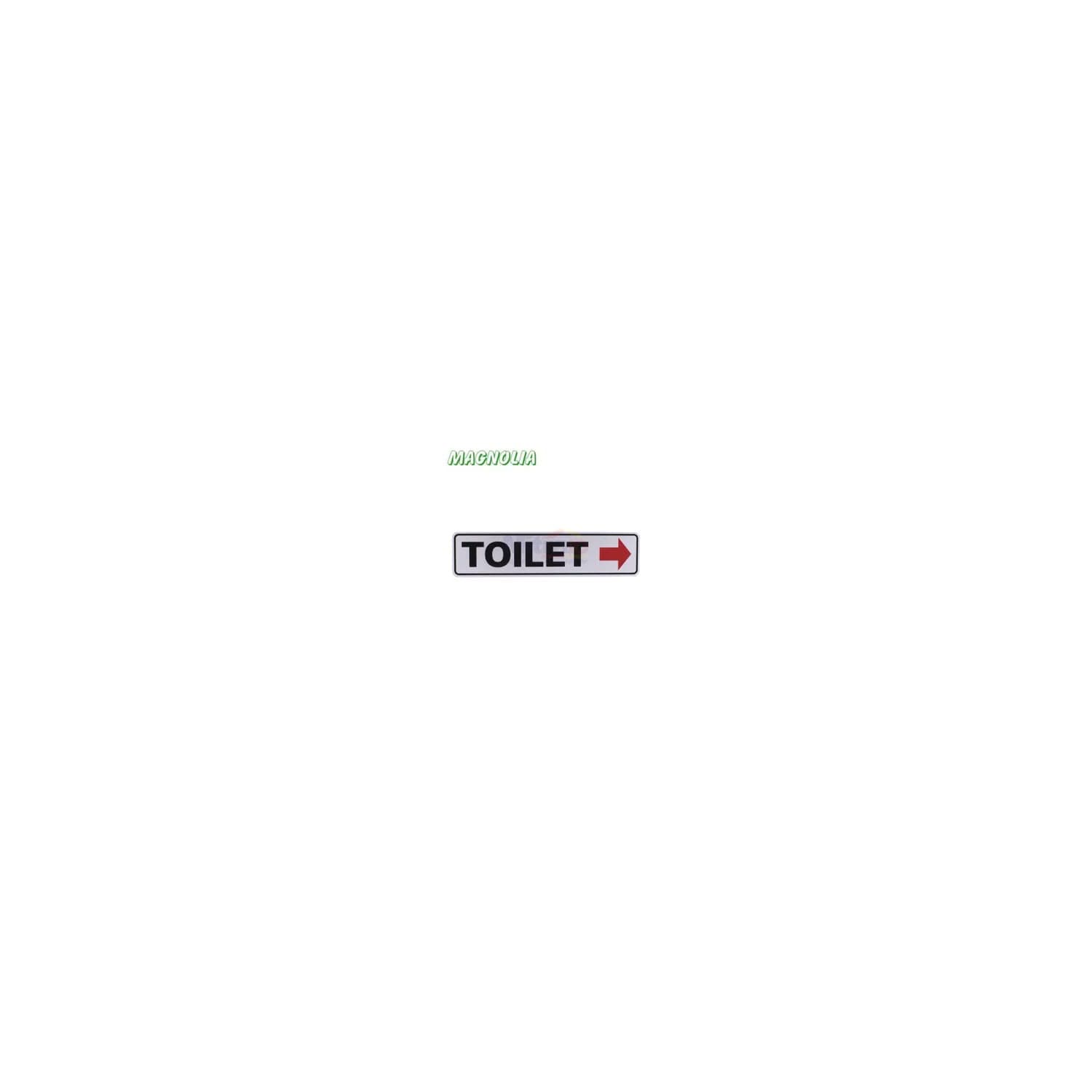 Magnolia Papan Tanda Type Lbs3 Toilet Kanan 4.6x19.4 cm Silver visual 2