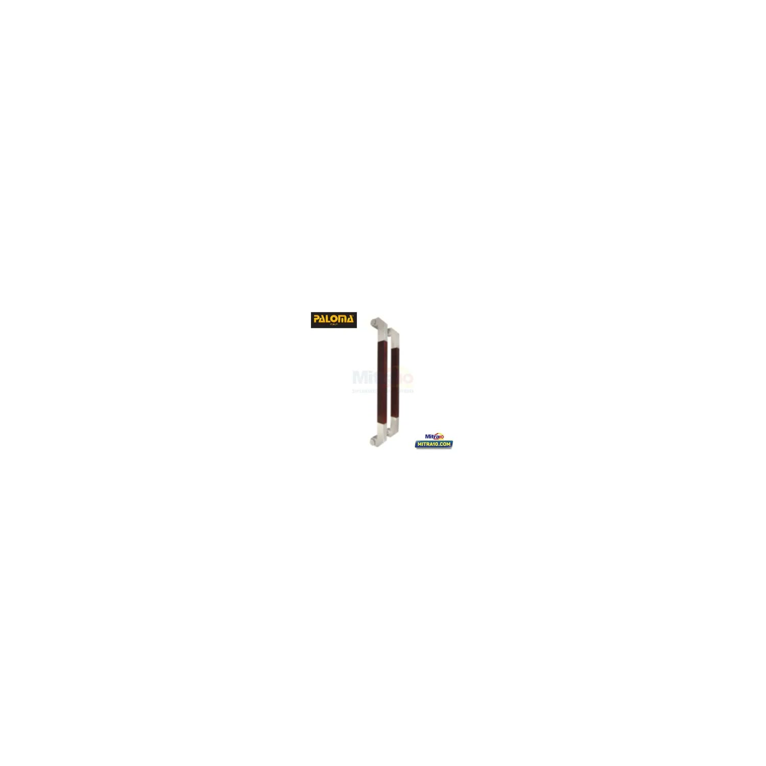 Paloma Gagang Pintu PHP 612 PHP RUBY 800MM Dark Wood + Polished Stainless Steel visual 2