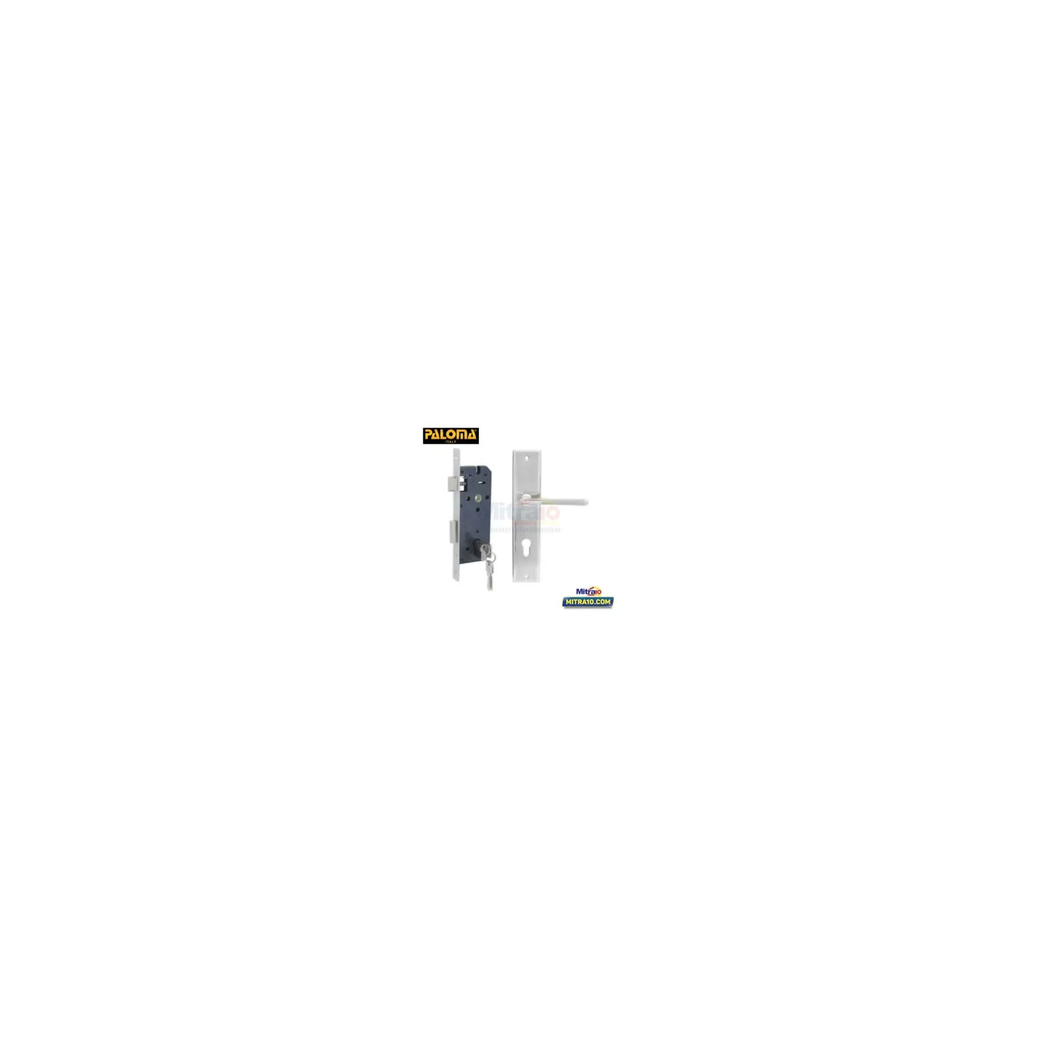 Paloma Gagang Pintu Set LPP 712 LPP Andora IA + MSP025 Satin Nickel visual 2