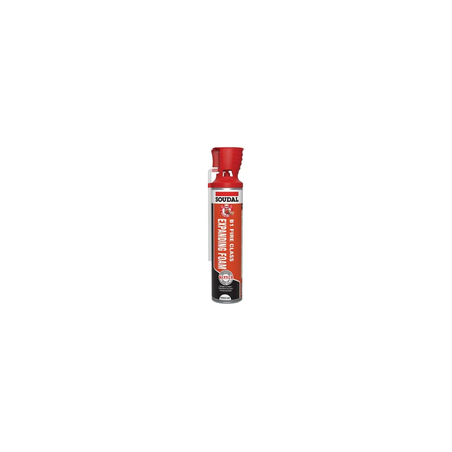 Soudal B1 Genius Gun Fire & Acoustic Expanding Foam 600ml visual 2