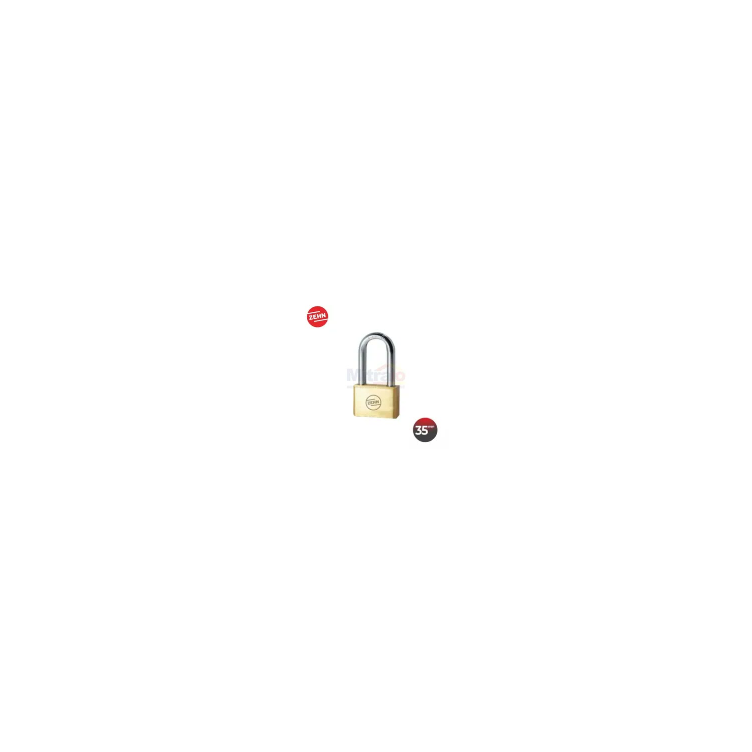 Zehn Gembok 105-35 35Mm Square Brass Padlock visual 2