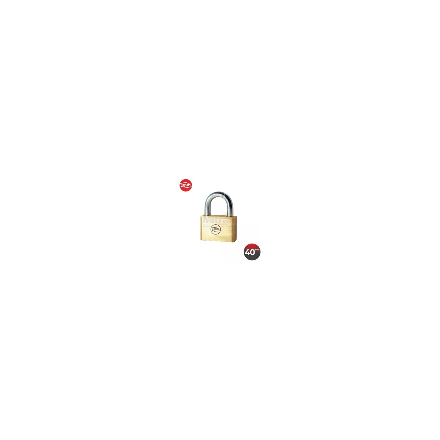 Zehn Gembok 105-40L 40Mml Square Brass Padlock visual 2