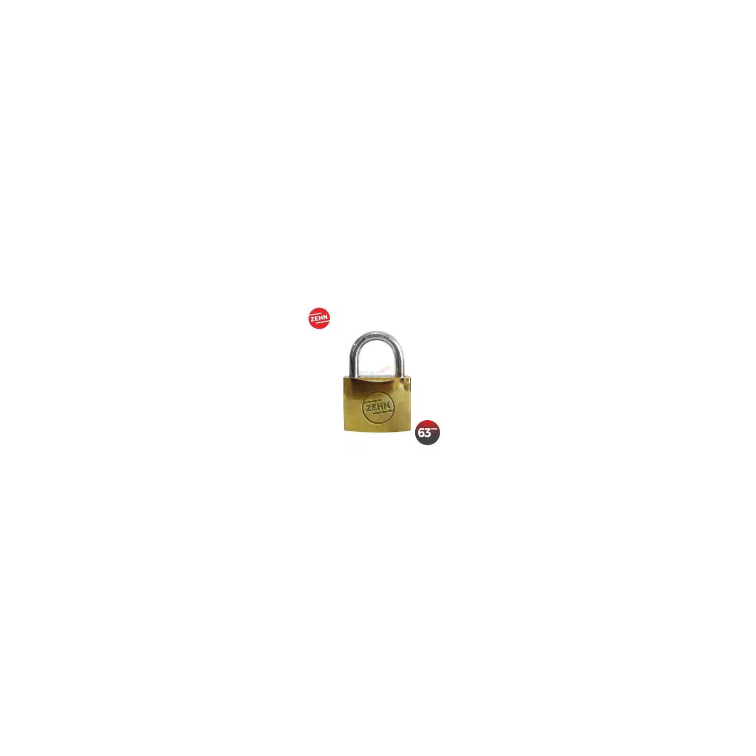 Zehn Gembok 305-63 63Mm Iron Padlock Brass Cylinder visual 2