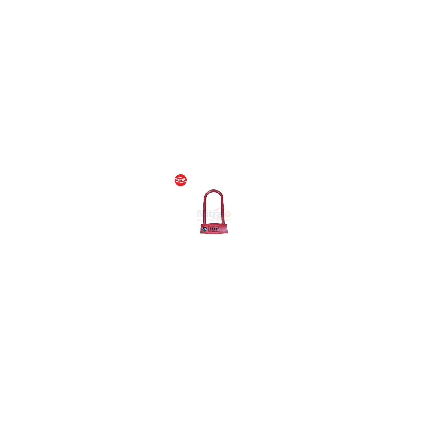 Zehn Gembok 531 Red Code Bicycle Lock visual 2