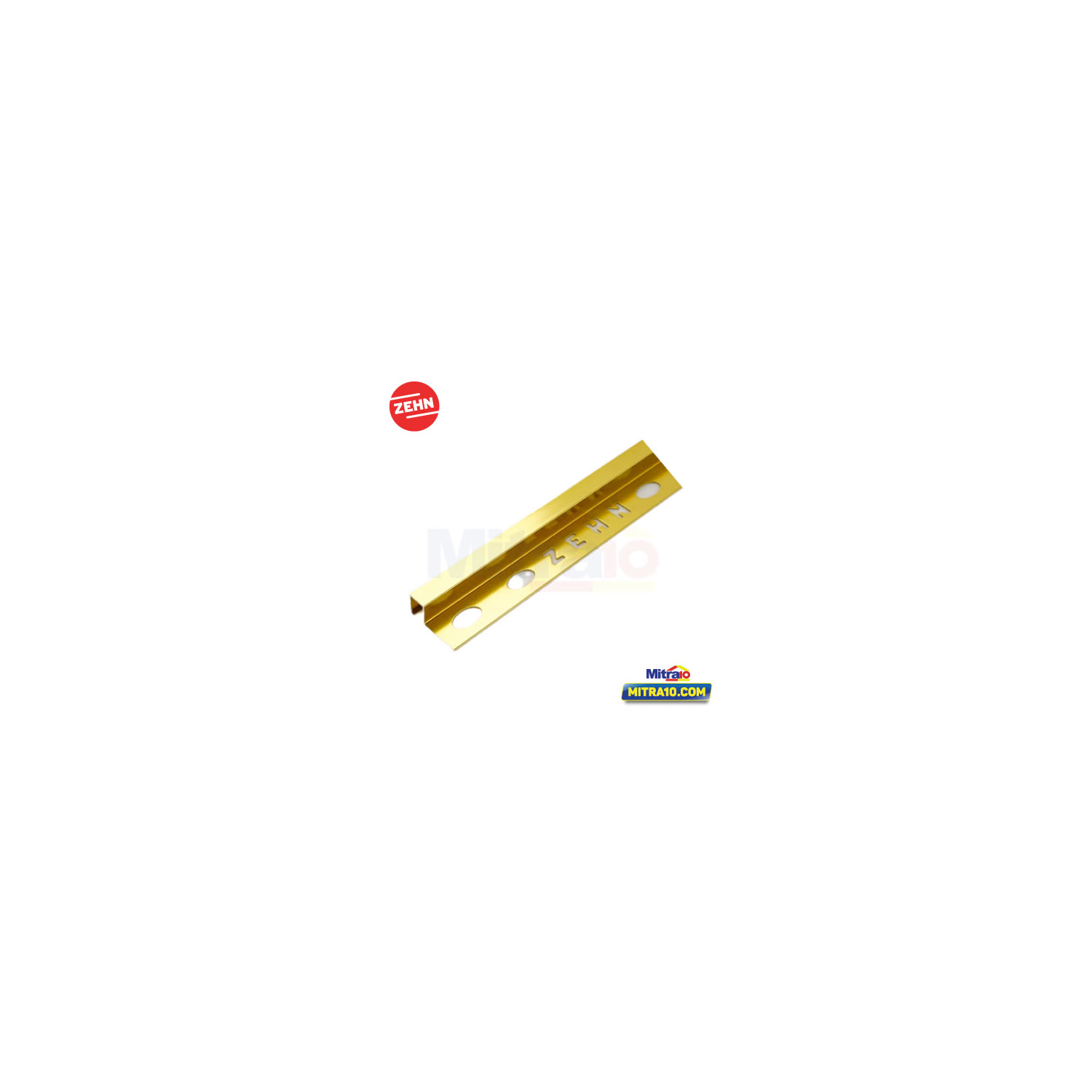 Zehn List Trim Ubin Aluminium Kotak HM-B-017 Warna Bright Gold visual 2