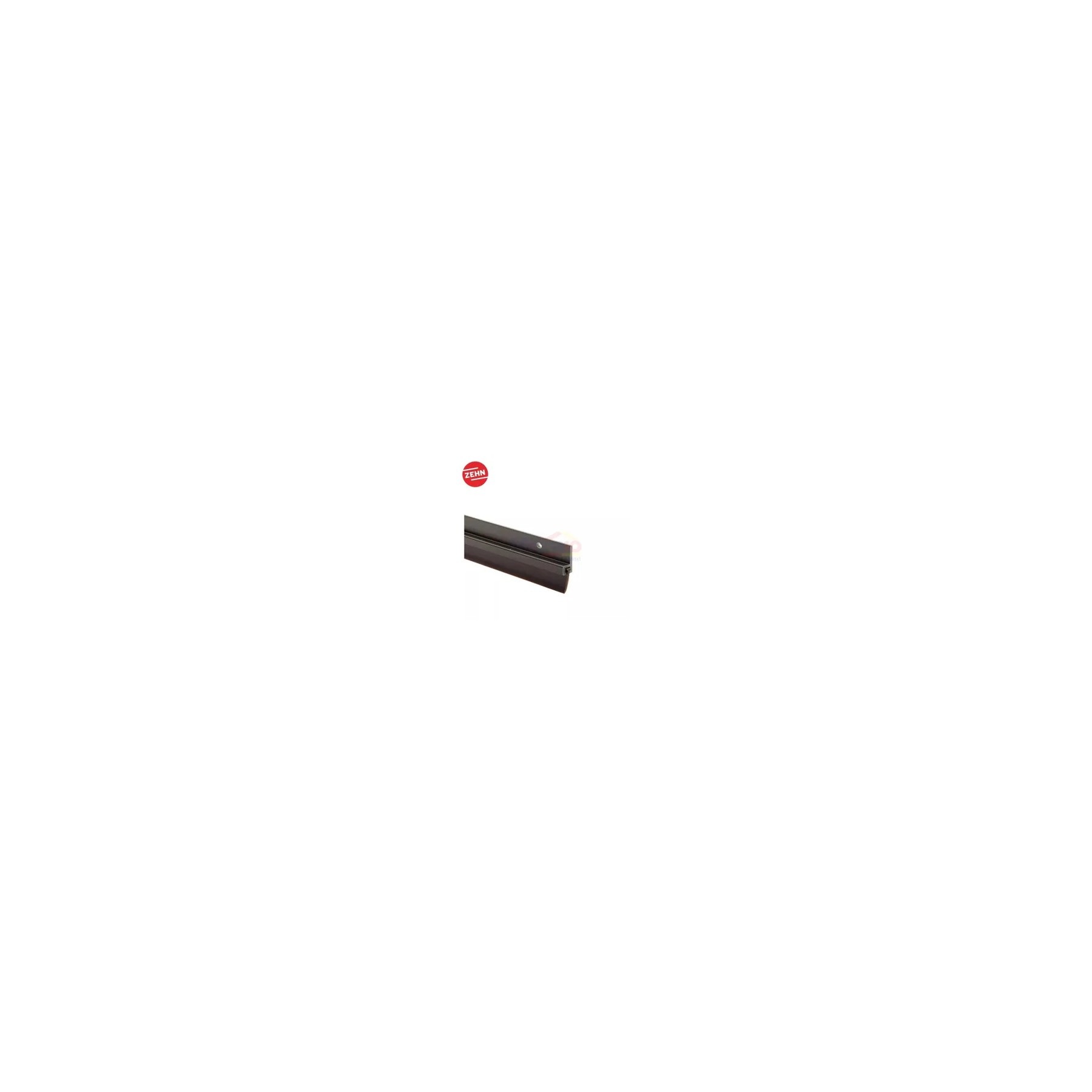 Zehn Rbalu-02Bl Black Alum Rubber Door Seal visual 2