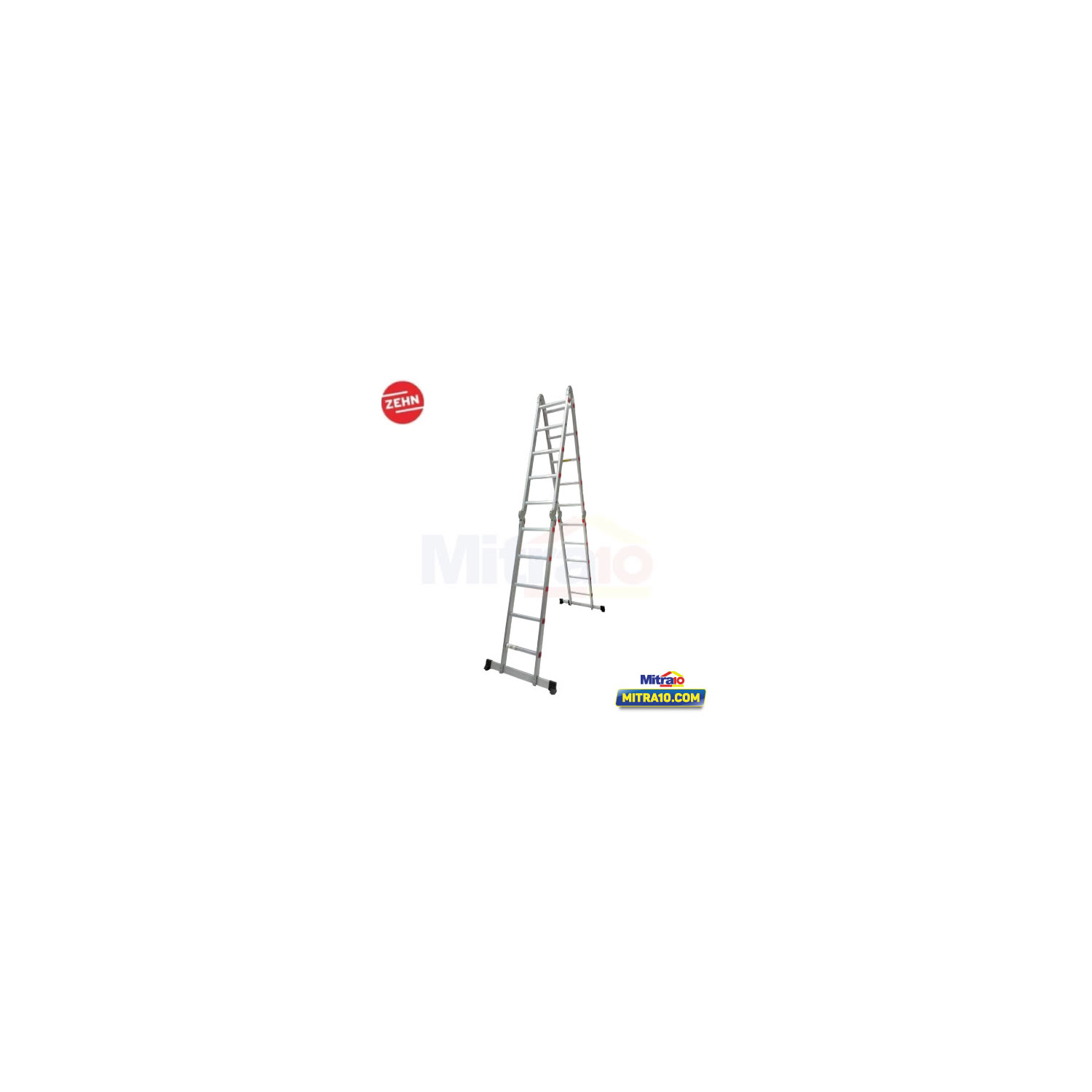 Zehn Tangga Aluminium YKF-405 ( 5x4 Step ) 155 cm Satin Nikel visual 2