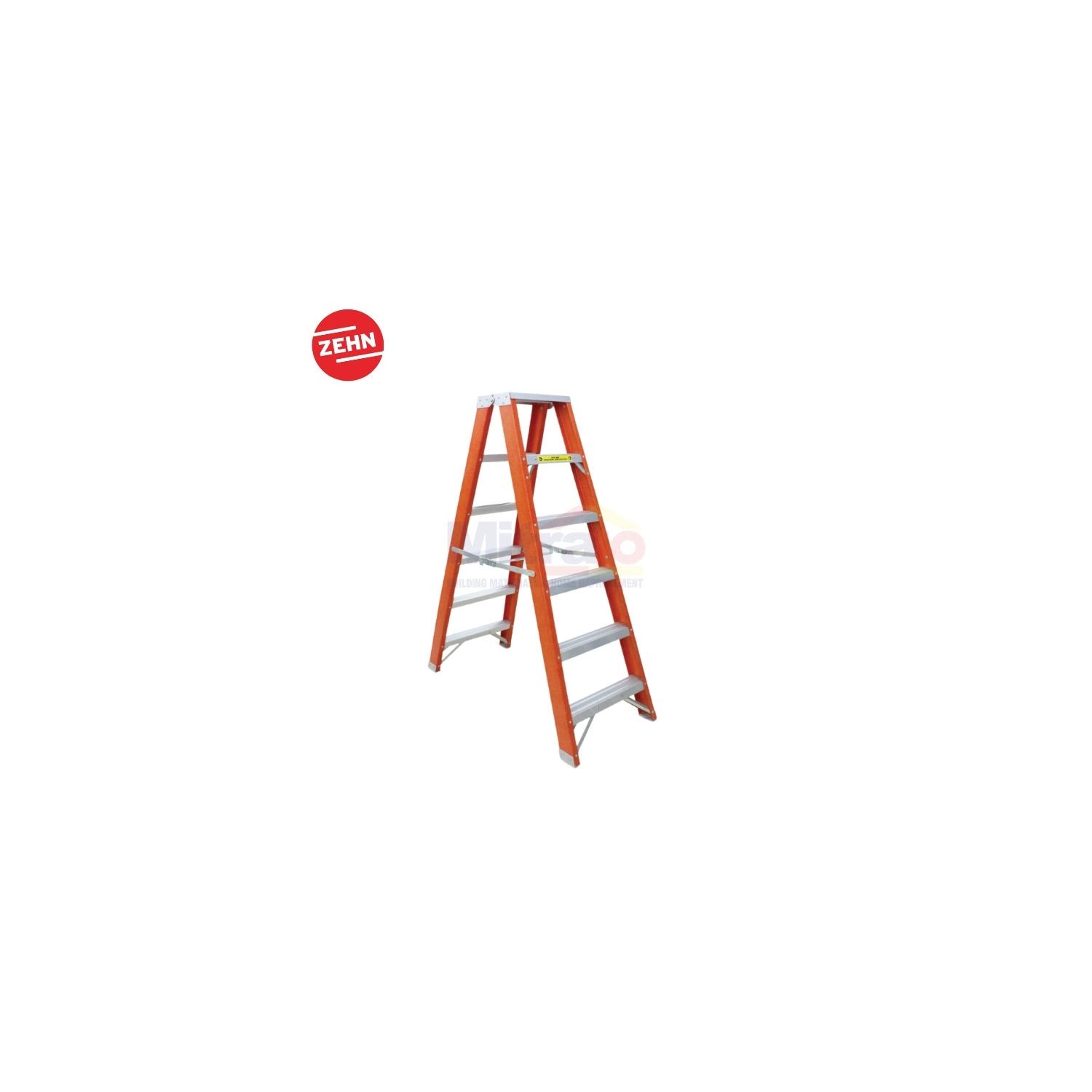 Zehn Tangga Fibreglass Q0211/6A 6 Step Orange visual 2