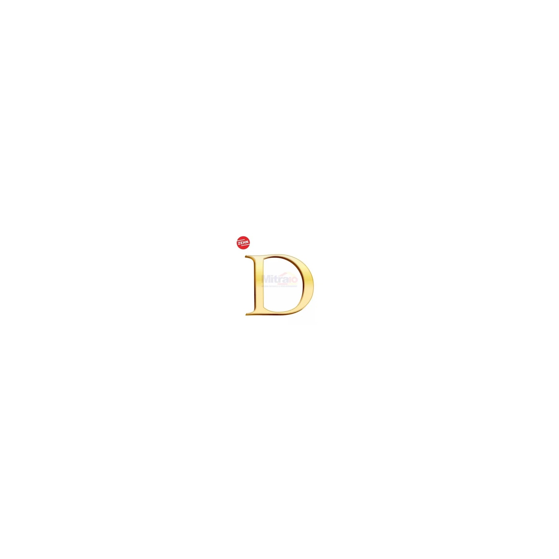 Zehn Zn-152015 10Cm Doorplate Alphabet D visual 2