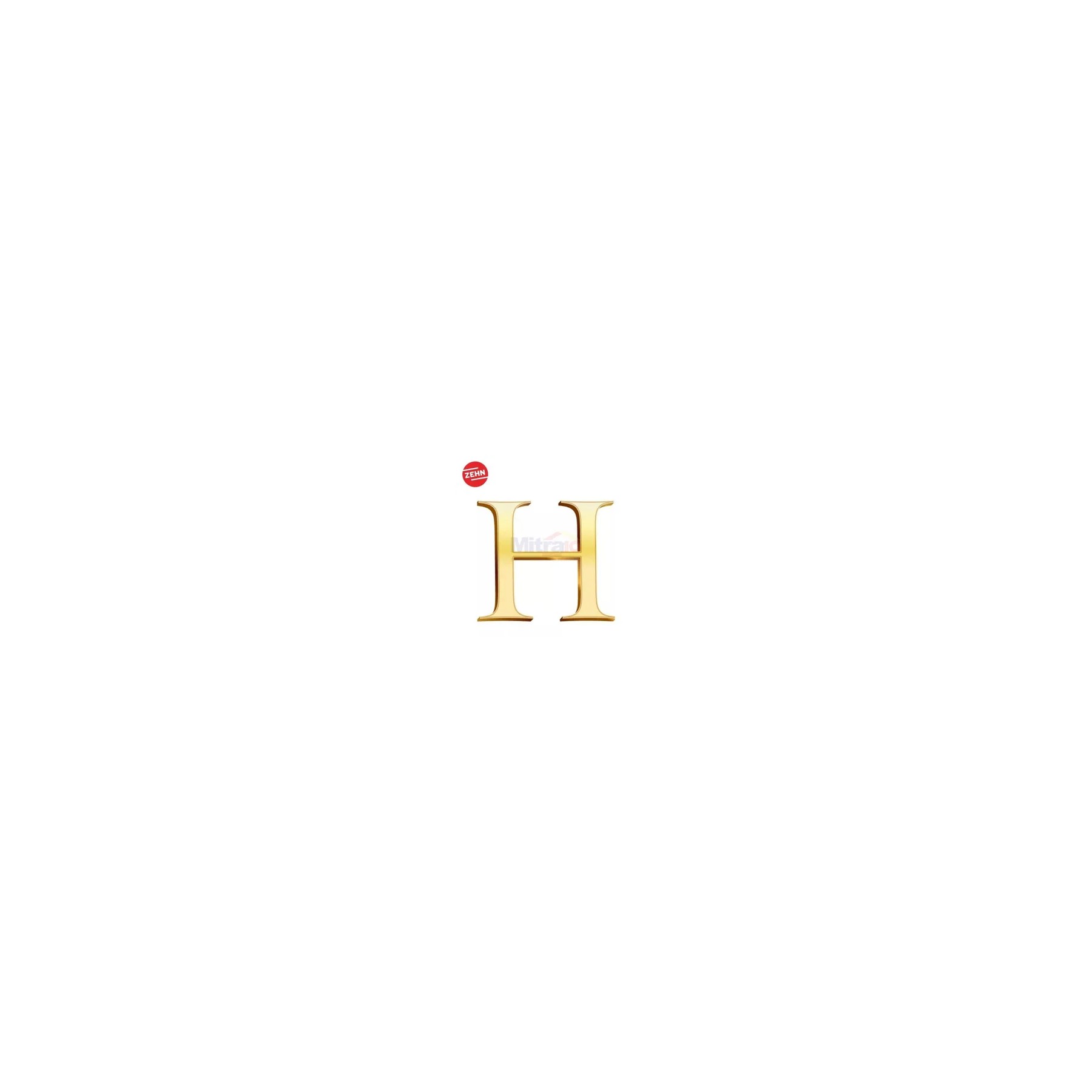 Zehn Zn-152019 10Cm Doorplate Alphabet H visual 2