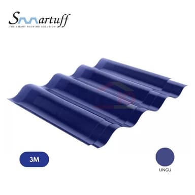 Smartuff Atap Polycarbonat Roma 3 m Ungu