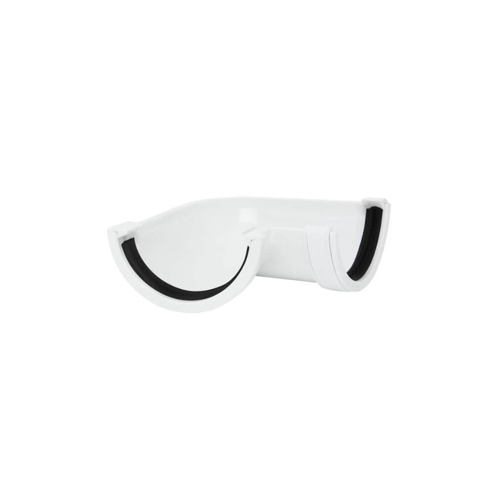 112mm Half Round 90 Degree Gutter Angle White