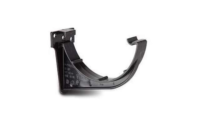 112mm Half Round Black Gutter Fascia Bracket