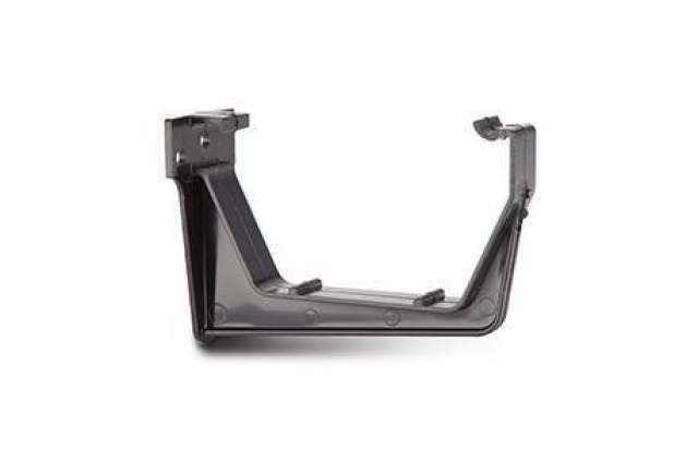 114mm Square Fascia Bracket Black