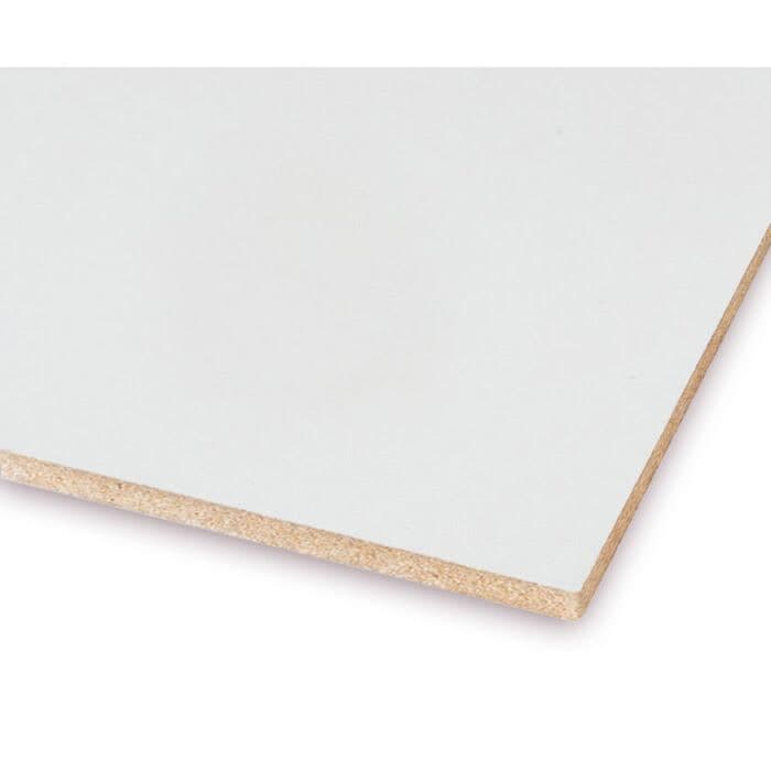 12mm White Melamine Faced MDF Board 2440mm x 1220mm (8' x 4')