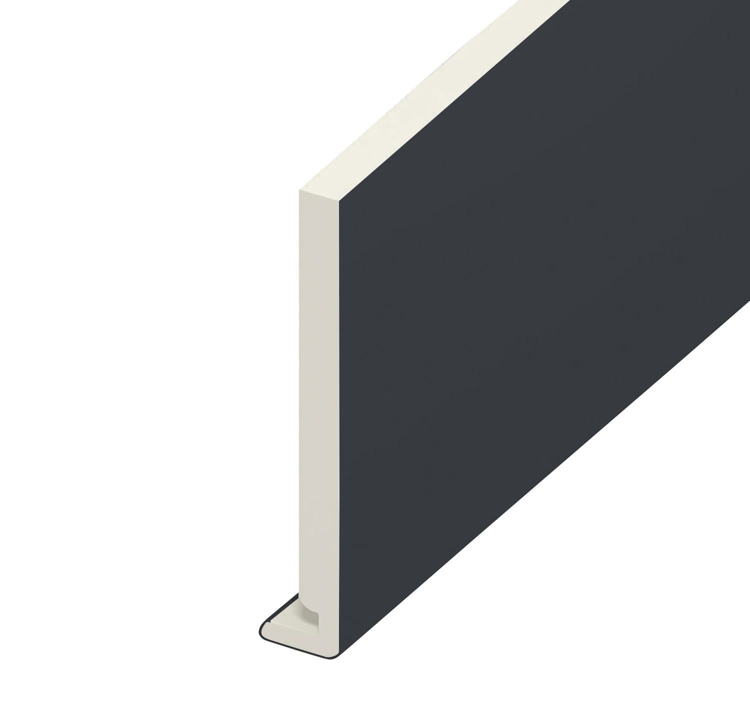 18mm Plain Anth Grey Fascia Board 200mm x 5m