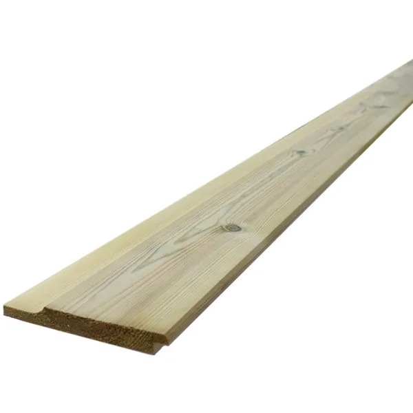 25mm x 125mm Shiplap Treated Timber Cladding (Finish 21mm x 119mm) - 1 Metre