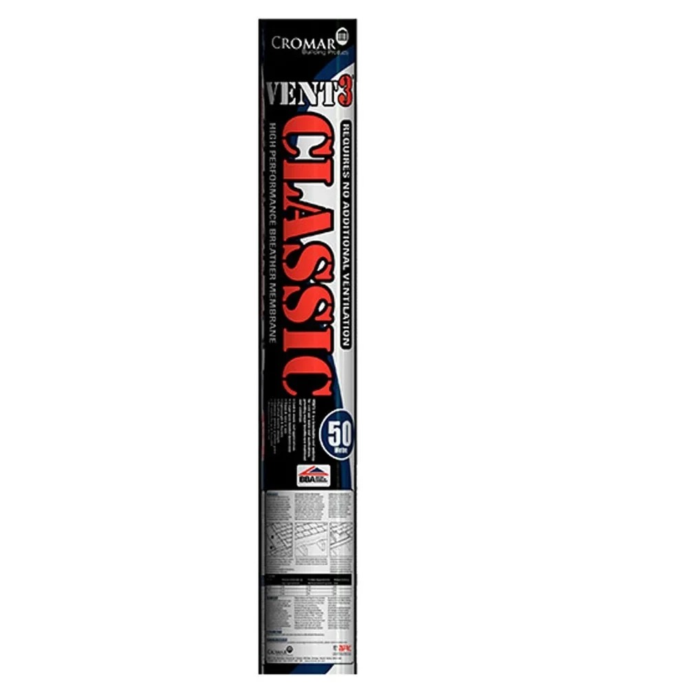 Cromar Vent 3 Classic Breather Membrane Felt Underlay 1.5m x 50m (75m2/Roll)
