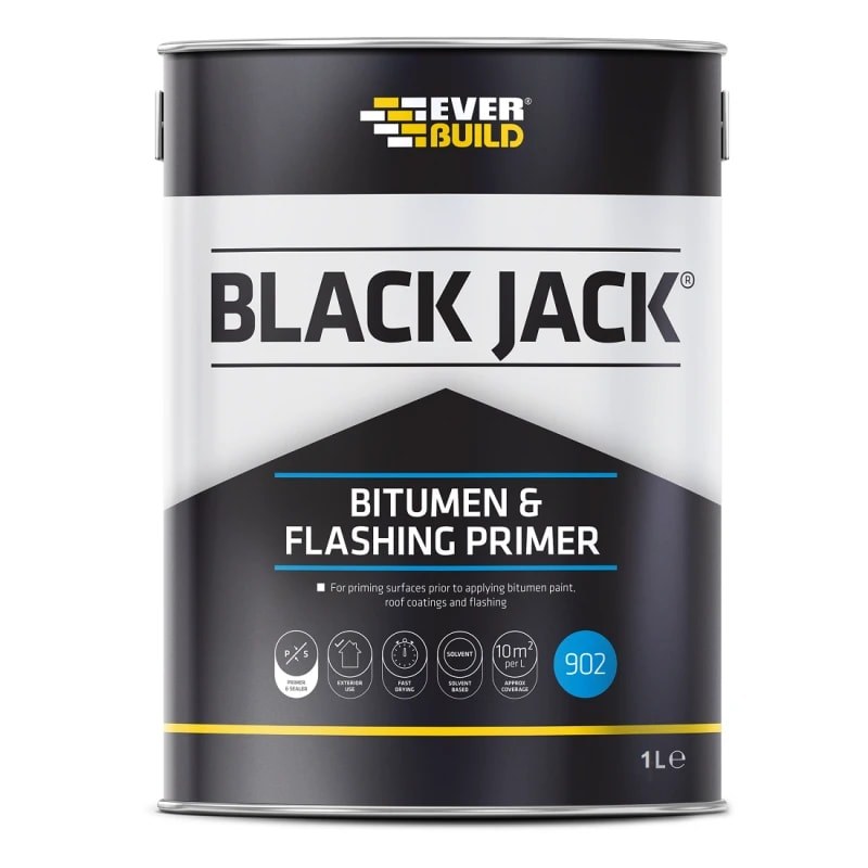 Everbuild Black Jack Bitumen & Flashing Primer 1L