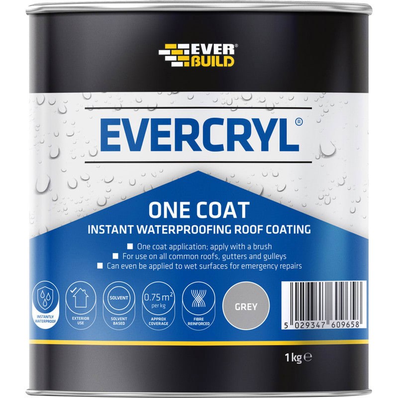 Evercryl Roof Repair Grey 1 kg One Coat
