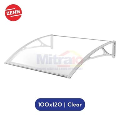 Zehn Canopy Atap Transparan YY1000-T 100 × 120 cm Abu