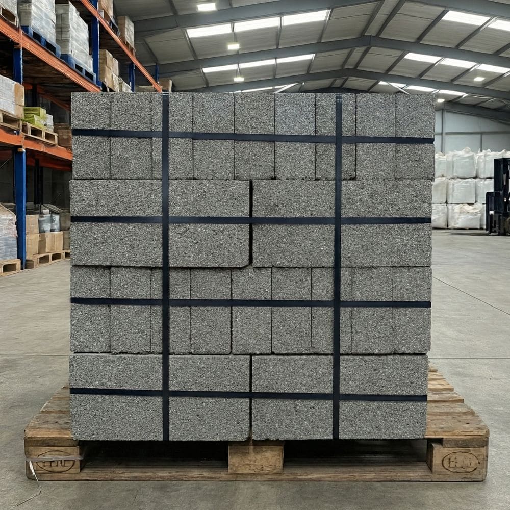 100mm Solid Dense 7.3N Concrete Block - Pack of 72
