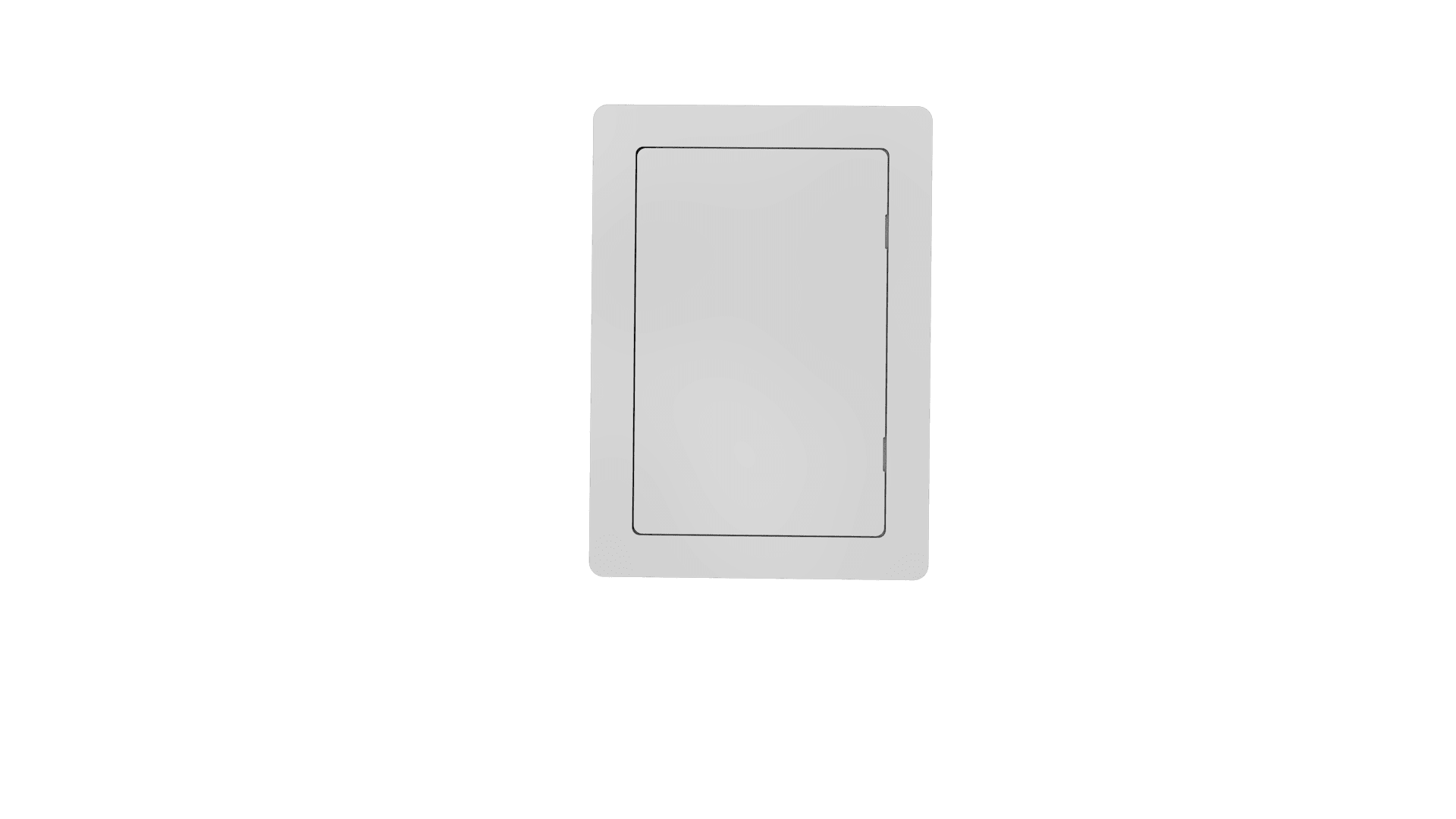 Non-Fire Rated White Picture Frame Plastic Access Panel 457mm x 457mm