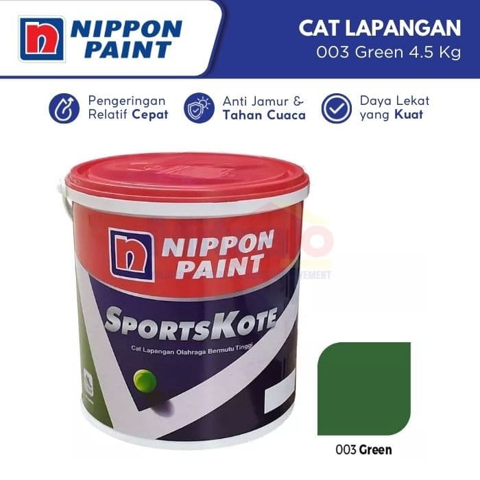 Nippon Cat Lapangan Olahraga Sportskote 003 Green 4.5 Kg